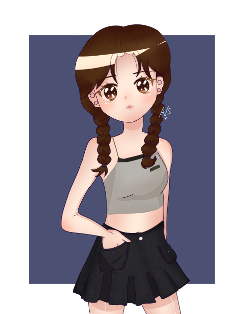 Anime girl for art trade
