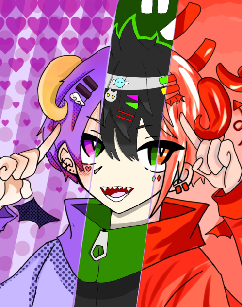 ひまりちゃん、さつきちゃんと一緒に合作！