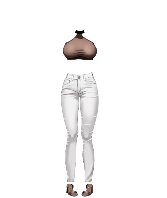 White Jeans and Top
