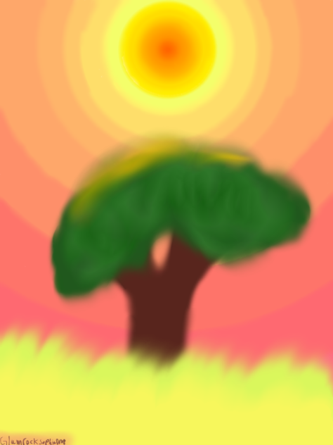 A Tree With Pastel Colors