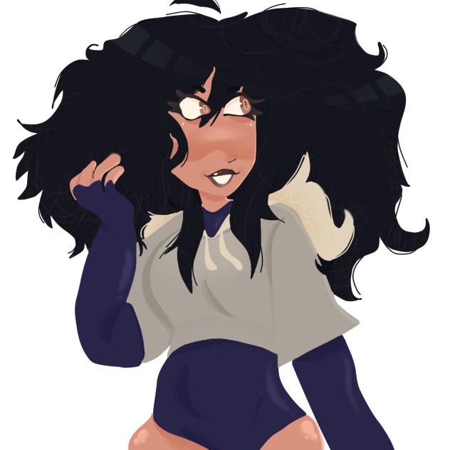 Say gets comfy with her natural hair