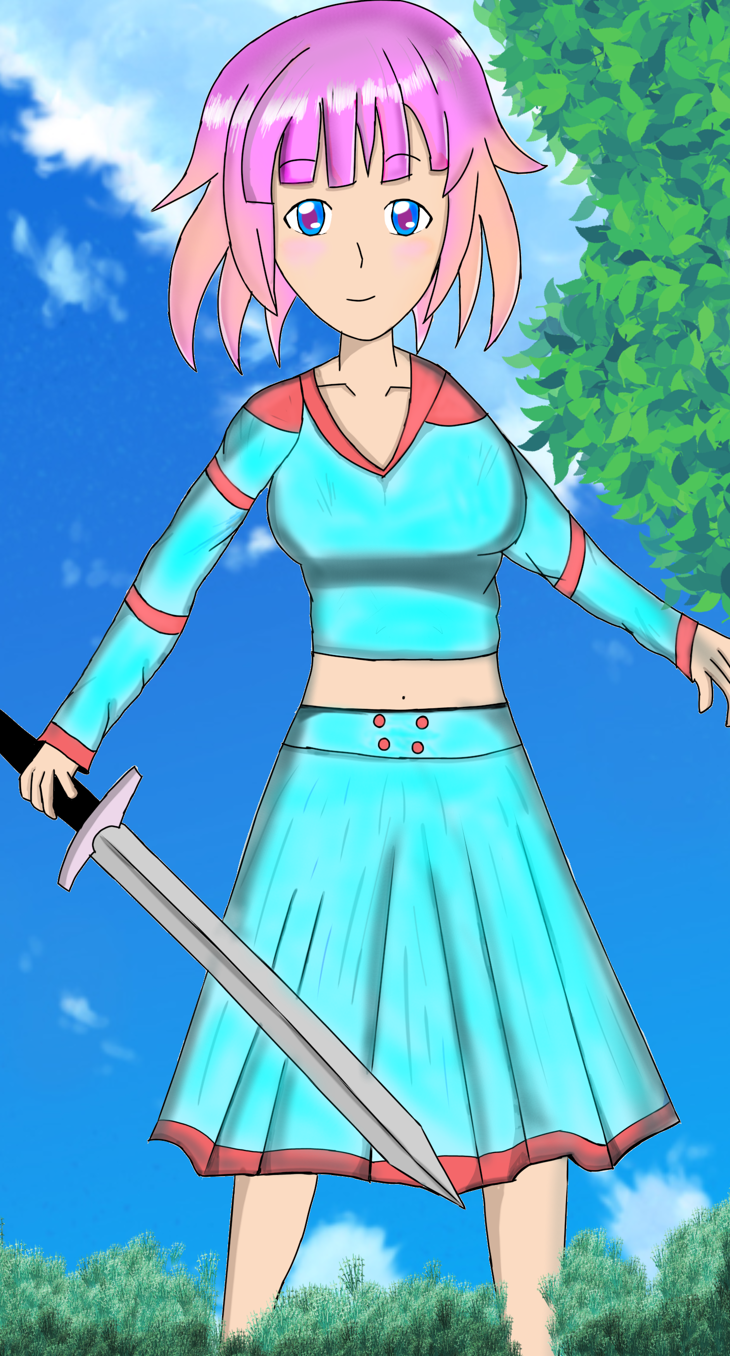 Sword Girl - ibisPaint