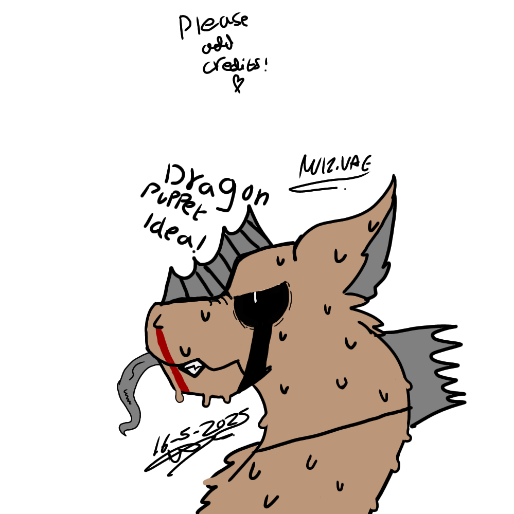 Giving away a free Dragon puppet idea!! - ibisPaint