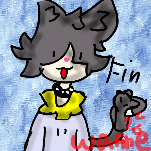 My online cat as hooman