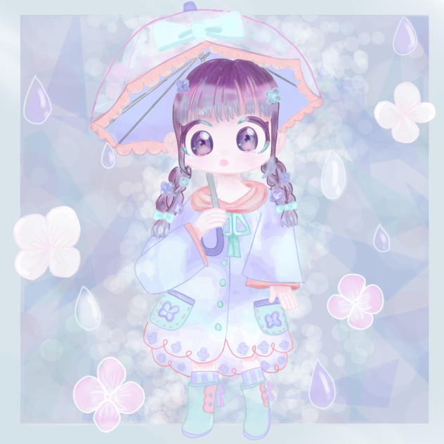 雨の日に