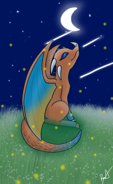 tocha noite de vagalumes