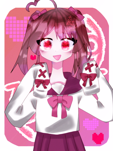 萌え袖×ぱっつん