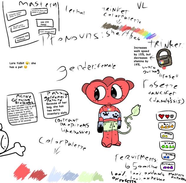 My dandy’s world oc Rose or Rosette