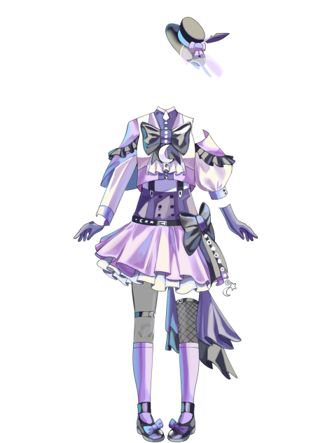 Concert idol costume purple