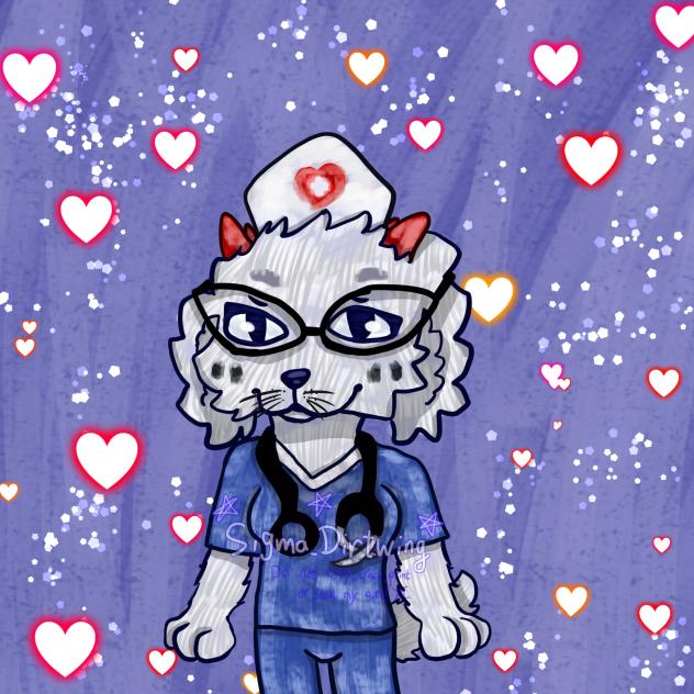 Fluffy Nurse fanart- Animal Hospital
