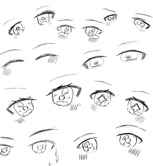 目落描き