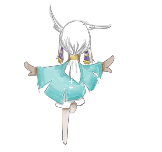 羽ばたく