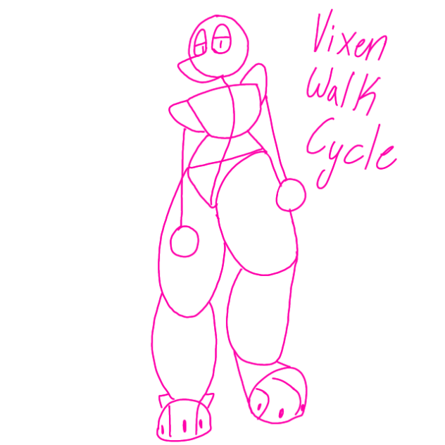 Vixen Walk Cycle Test