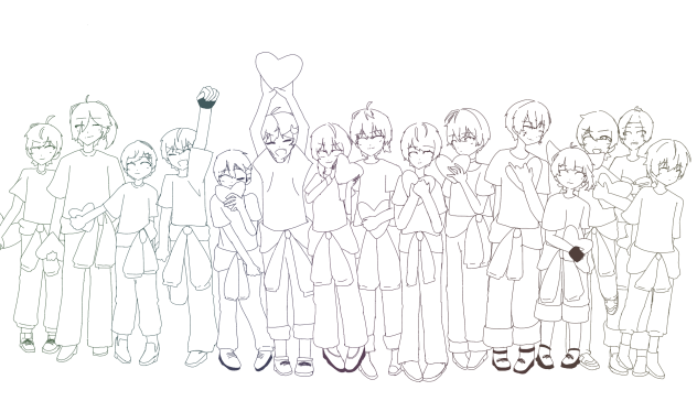 PEACE 線画