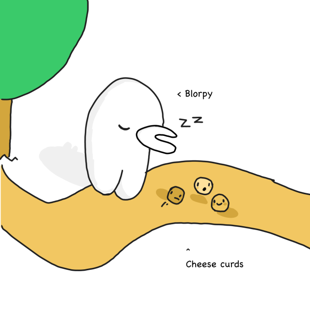 Blorpy 5  Sleeping on a Stroll