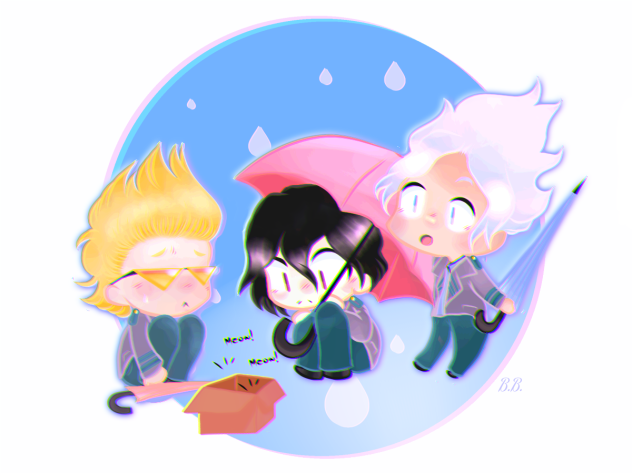 “Rain”; Hizashi, Shōta & Oboro - BNHA.