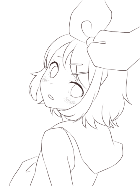 ぬりえ(リンちゃん)