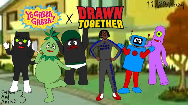 Yo Gabba Gabba in Drawn Together Style
