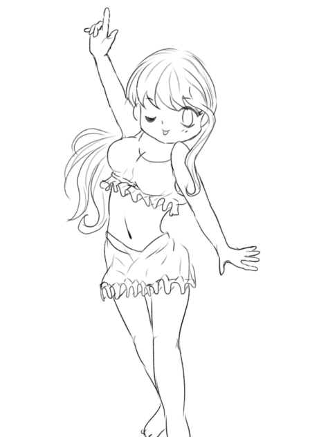 水着の女の子