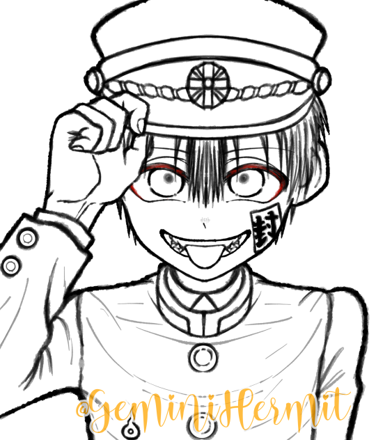 Hanako-kun Coloring Page