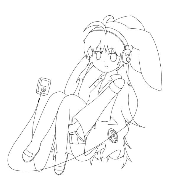 ばるさ巫女　線画