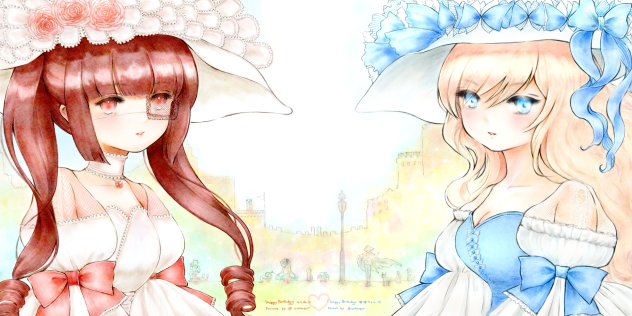 花園ゆりねちゃんお誕生日おめでとう　邪神ちゃんのと続き絵化