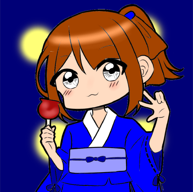 AI RIの塗り絵大会2021、「蛍の夏祭り」