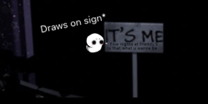 Little ghost drawin on a sign - ibisPaint