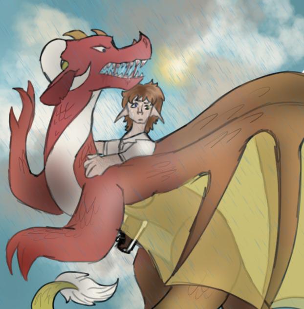 Mason and his dragon Sunset 🌅🫶