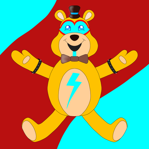 Glamrock Freddy Winnie the Pooh style