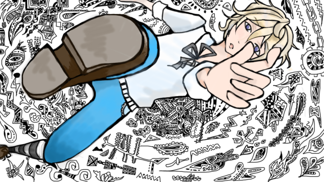 Down,down,down. - ibisPaint