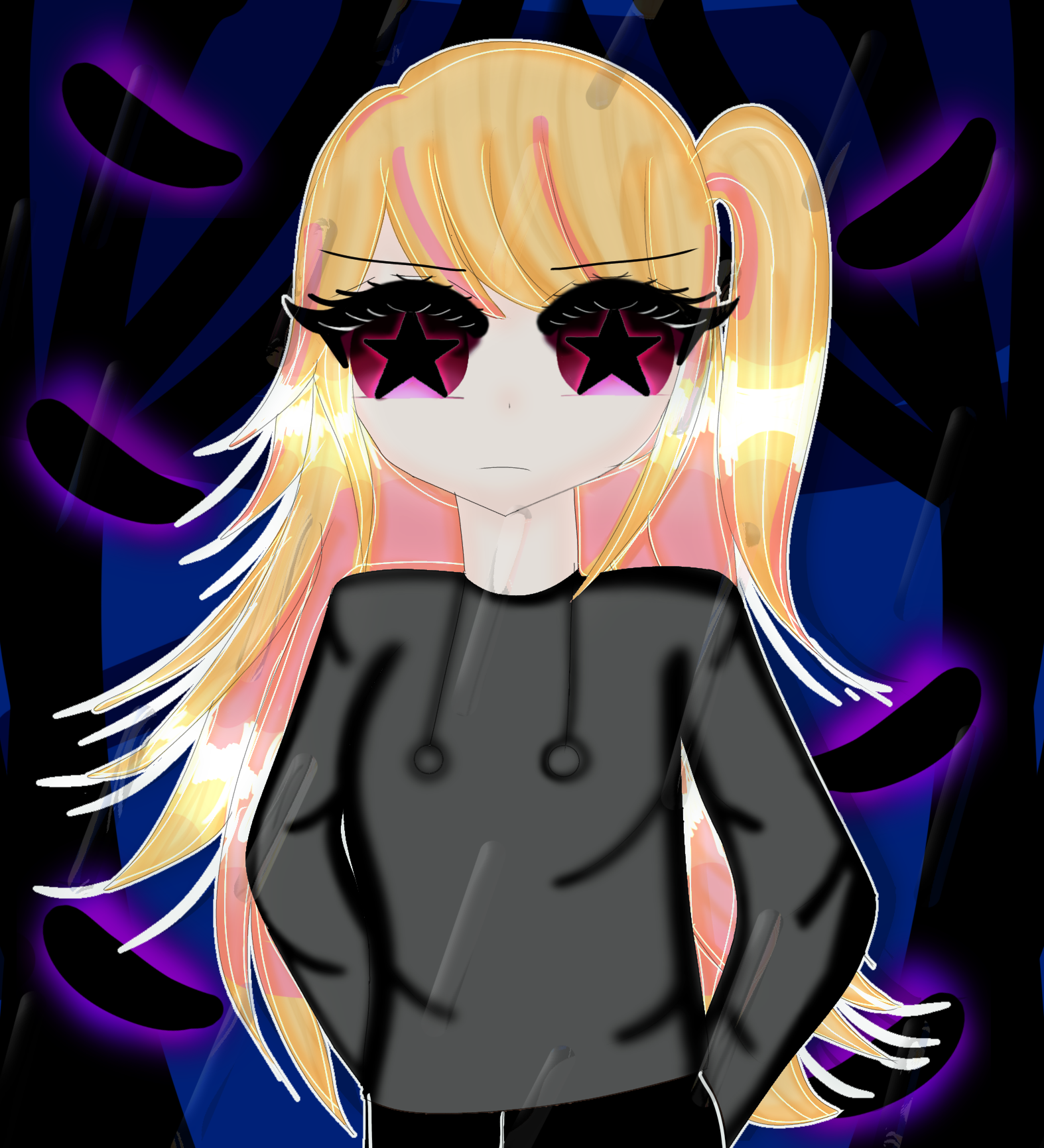 Ruby black star eyes - ibisPaint