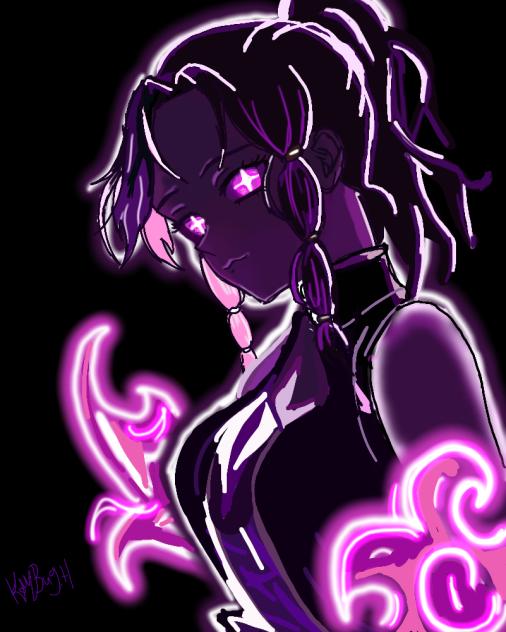 Okami in neon colors
