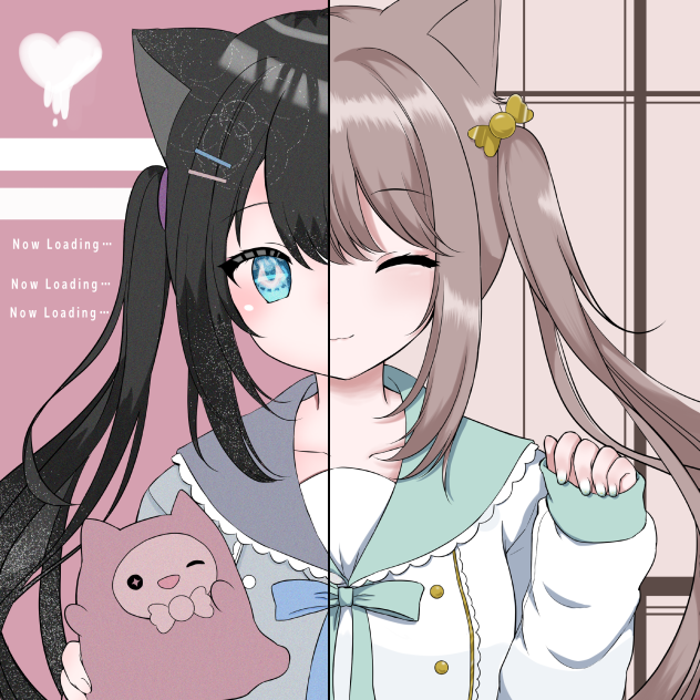 姉妹で塗った！