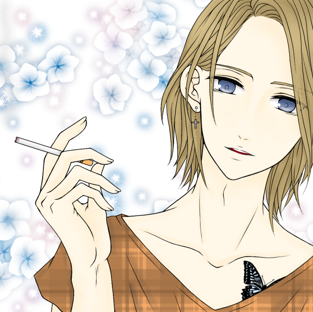 【線画】お兄さん 塗らせていただきました