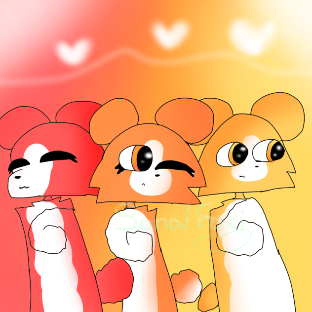 Art of my 2nd grade hamster OCs!!!