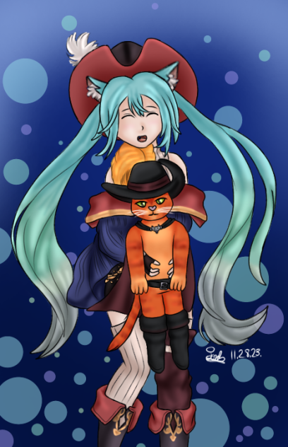 Miku meets Puss