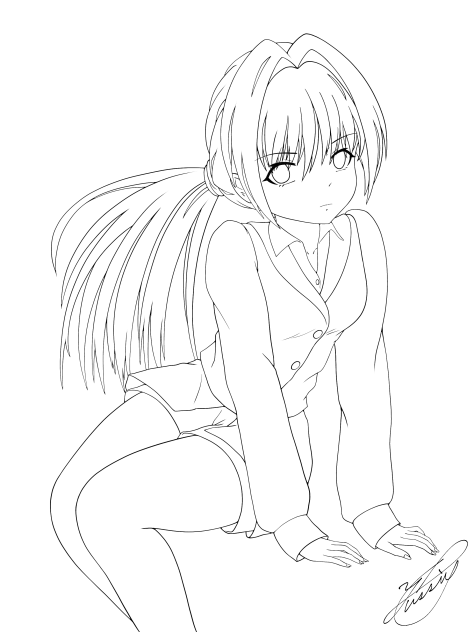 If we see eye to eye（線画）