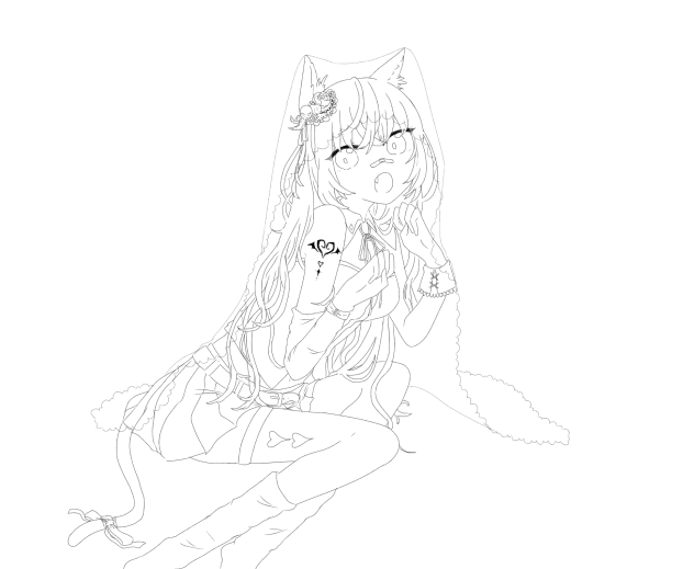 【線画】ハロウィン