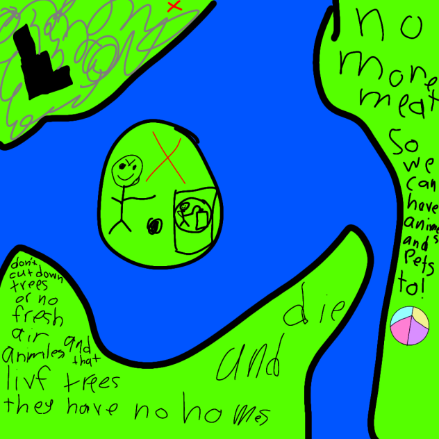 save the earth and we need peace! - ibisPaint