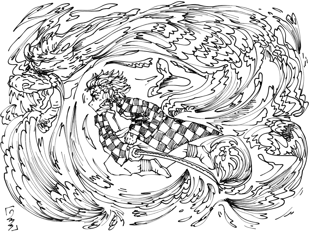 Water dragon - tanjiro kamado - ibisPaint