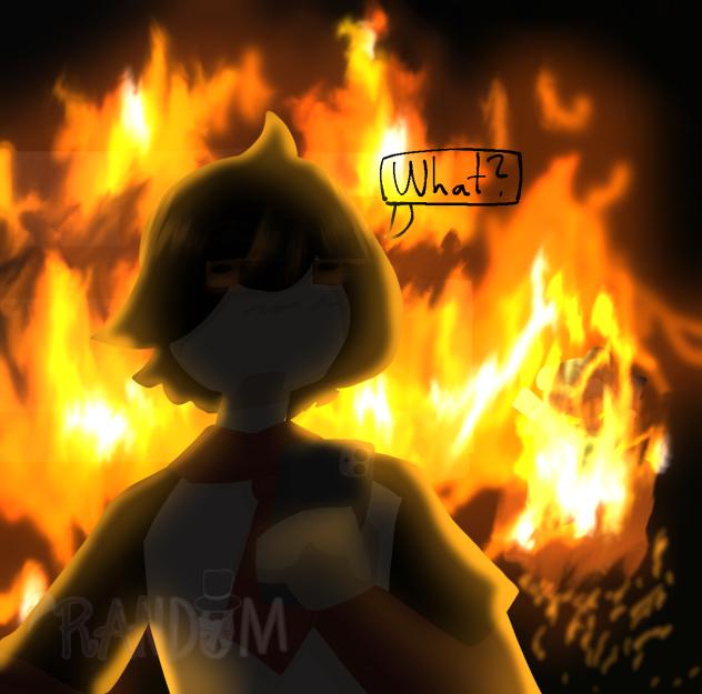 Oh no the house is burning down😱😨 - ibisPaint