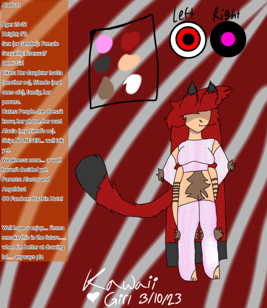 My Hazbin Hotel Oc, Aladust