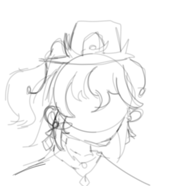 character design (sketch) - ibisPaint