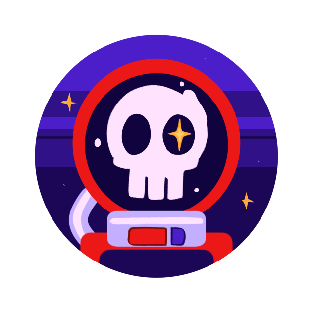 Skull astronaut stamp - ibisPaint