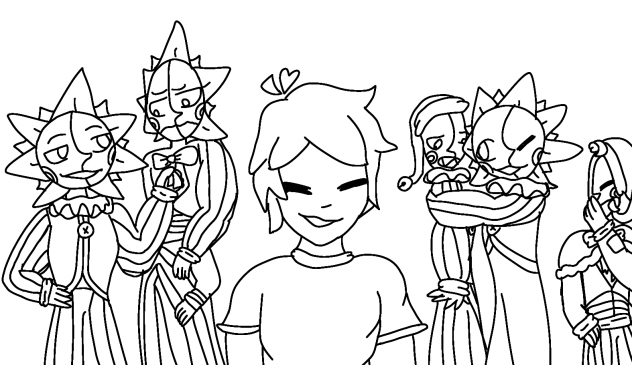 banner contest line-art.