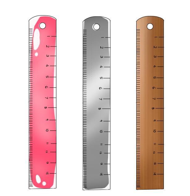 Standard ruler plastic,wooden,metal