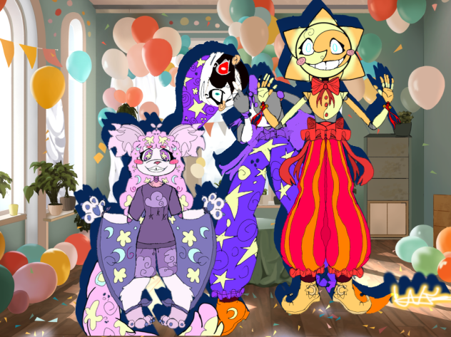 Sun,moon,and blanky! #fnaf