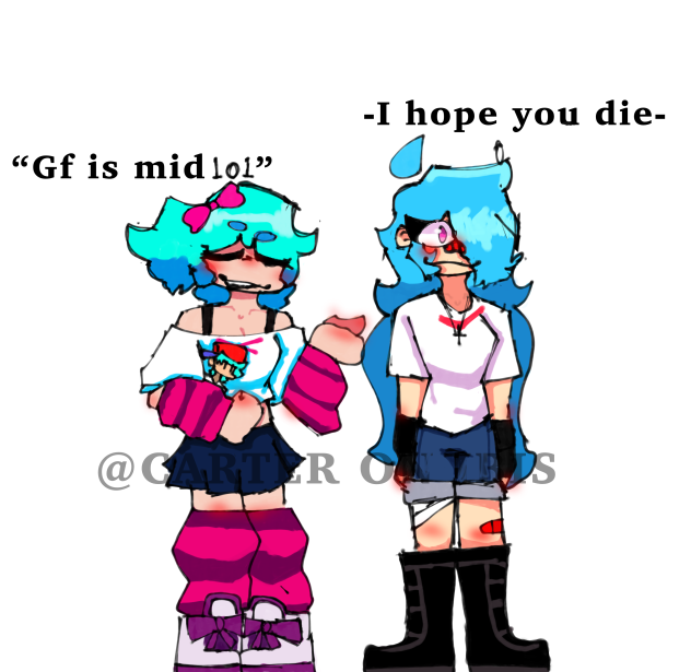 “Gf is mid lmao”