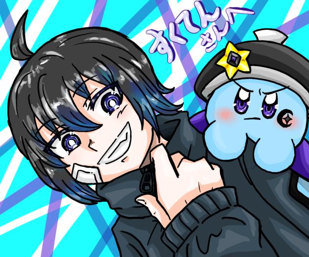 すくてんさん擬人化ファンアート